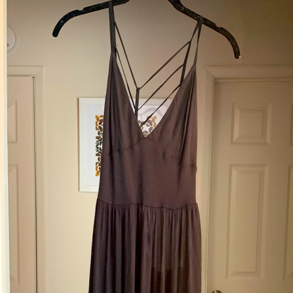 Silence + Noise unique black maxi summer dress